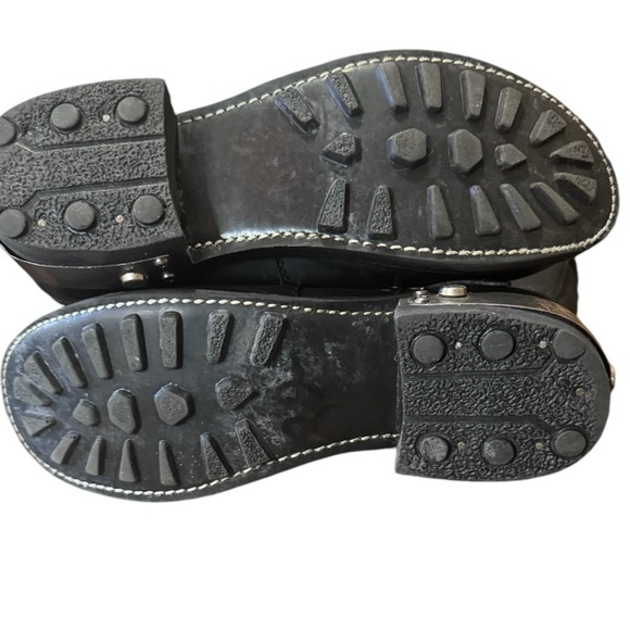 Zigi Girl Tangle Black Leather Heavy Metal Motorcycle Boots - Picture 9 of 9